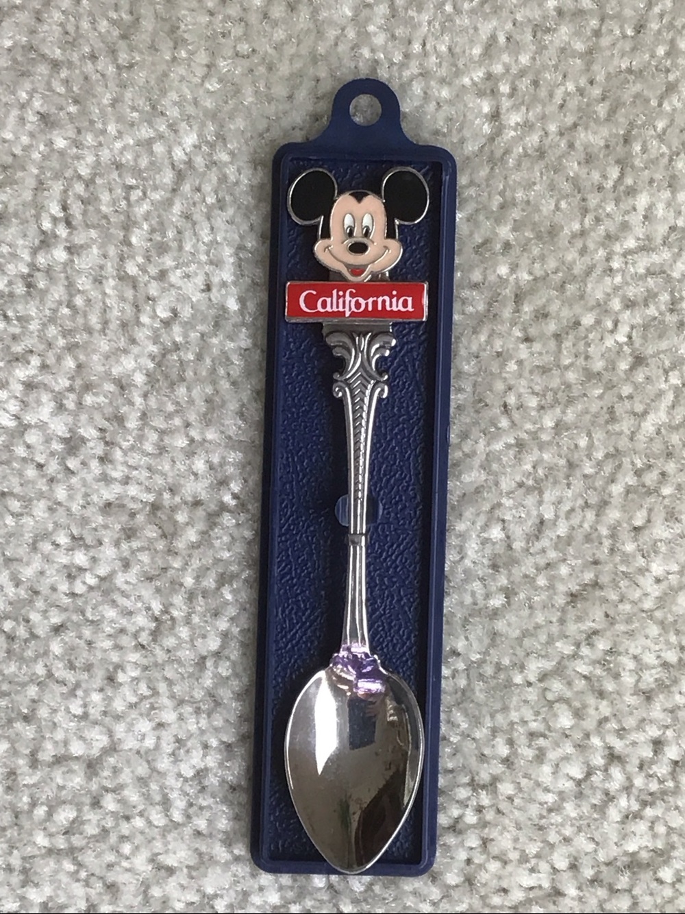 Vintage Disney Silver Plated Mickey Mouse California Souvenir Spoon